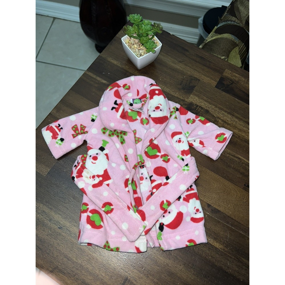 18 Inch  Doll Robe Pink Santa Christmas